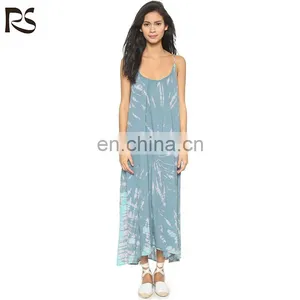 Latest Tie Dye Ladies Western Long Maxi Dress thumbnail-1