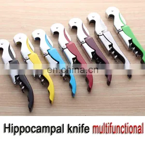 High Quality 72g Stainless Steel Hippocampal Knife Red Wine Opener Multifunction Tools Cockscrew thumbnail-5