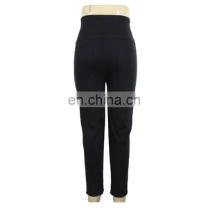 Direct Factory Cotton Twill With Rib Waist Pregnant Women Pant thumbnail-2