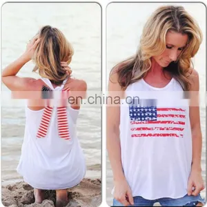2016 Hot Sale Flag Pattern Sleeveless Waistcoat With Bowknot thumbnail-4