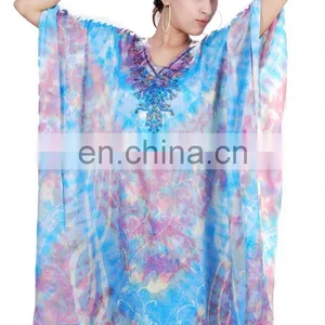 Cotton Hand Block Kaftan thumbnail-1