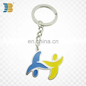 3D Bird Shape Custom Made Metal Enamel Keychain thumbnail-1