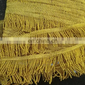 Metallic New Design Curtain Tassel Fringe - Decorative Tassels Fringe With Trimming thumbnail-2
