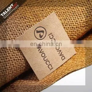 Custom Embossed Private Brand Name Logo Jeans Leather Patch thumbnail-1