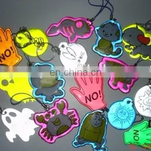 Custom Soft PVC Reflective Key Holder With Chain thumbnail-1