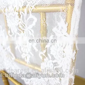 Lace Chair Cap, Chiavari Chair Sash,black and White Wedding Chair Decoration thumbnail-3