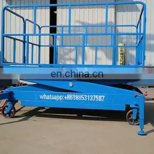 7LSJY Shandong SevenLift Adjustable Hydraulic Mobile Pallet Platform Jlg Manlift Ladder Lift in thumbnail-1