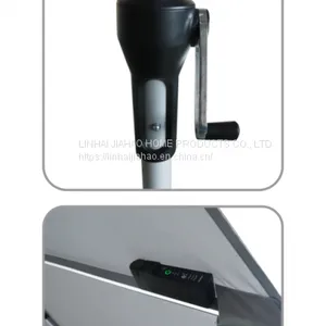 270-8 Market Umbrella With LED Straight Light and Center Lamp Light thumbnail-2