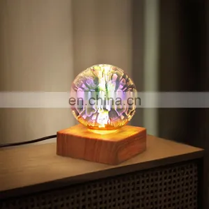 LED Plug-in 3d Fireworks Night Light Bedroom Usb Colorful Starry Atmosphere Lamp Bedside Decorative Table Lamp thumbnail-2