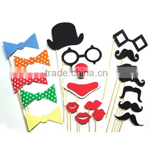 Colorful Kids Party Photo Booth Props With Stickers thumbnail-1