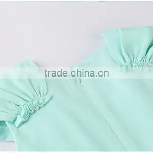 China Supplier Blue Fancy Dresses for Baby Girl Cotton Dresses thumbnail-5
