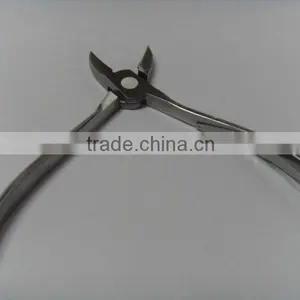 Profession Stainless Steel Nail Manicure Cuticle Nipper With Double Springs, Retail thumbnail-1