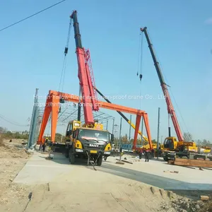 MH Type10 Ton General Gantry Crane, Gantry Crane, Main Girder Box Support Leg Gantry Crane, Rail Type Small Crane thumbnail-4
