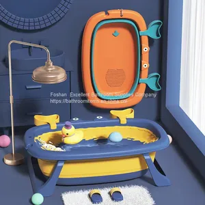 HS Group HaS Ha'S Toys Plastic Fold Bath Tub for Baby Infant thumbnail-2