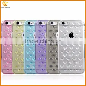 Skid Diamond Transparent Tpu Case Cover for Iphone 6 6s Quality Choice thumbnail-1