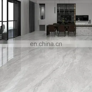 Continuous Pattern 800x800 Grey High Glossy Marble Polished Floor Tilescheap Price JM88376D thumbnail-1