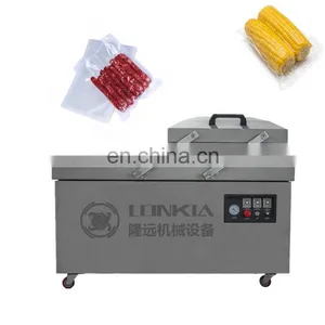 Commercial Double Chamber Vacuum Packing Machine / Sealer for Sea Food / Salted Meat / Dry Fish / Pork / Beef / Rice thumbnail-1