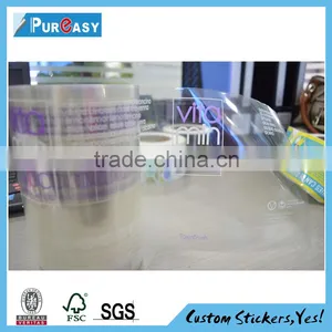 Transparent Cear Hologram Decals Label Sticker for Juice thumbnail-1