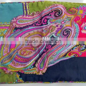 100% Printed Silk Cushion Cover thumbnail-1