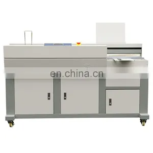 A3 A4 Full Automatic Spine & Side Glue Paper Processing Packing Binder Book Binding Making Machine thumbnail-1