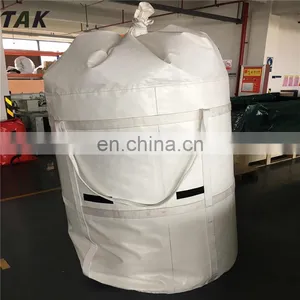 1 Ton PVC Fibc Bulk Big Jumbo Ton Bags for Lifting Packing Stone Sand Firewood thumbnail-1