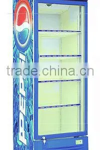 High Quality Vertical Glass Door Beverage Showcase thumbnail-1