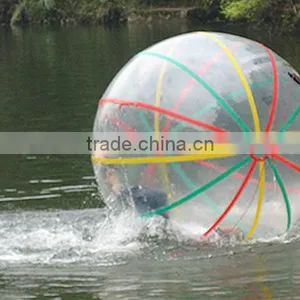 TPU/PVC Transparent Inflatable Water Walking Ball ,ball Shaped Water Bottle for Kids and Adults thumbnail-1