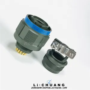 J599 Series Circular Connector Plug Socket J599-26WC35PNH J1784-38-13W J599-20WC35SNH thumbnail-2
