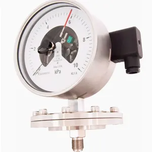 All Stainless Steel Inductive Electric Contact Diaphragm Pressure Gauge 4-20mA thumbnail-1