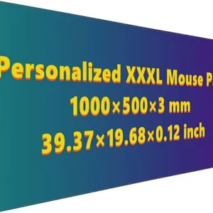 Custom XXXL Mouse Pad, Make Your Own Personalized Large XXL Gaming Mousepad, Customized Large Mouse Mat for Office Dorm, Personalized Gifts Presents for Boys Boyfriend Dad - 39.37 x 19.68 x 0.12 Inch thumbnail-1