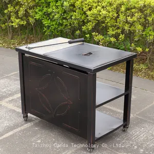 Movable Fire Pit With Storage High Quality thumbnail-2