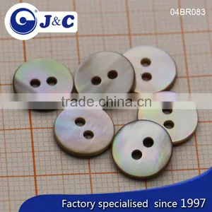 J&C Brown MOP Shell Buttons,pearl Shell Buttons for Fashion Shirt.BR082, BR083 thumbnail-3