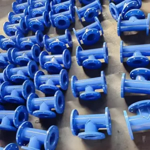 Inner and Outer Epoxy Plasticized Pipe Fittings 90 Degrees Anti-corrosion Spraying Elbow for Water Supply DN200 thumbnail-5