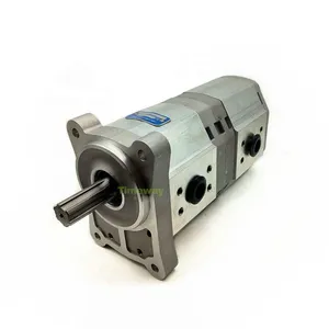 TIMEWAY Hydraulic Tandem Gear Pump CBQLQB-F532-F532-CFH Double Gear Oil Pump CBQLQB Series Spline Shaft 6Teeth thumbnail-1