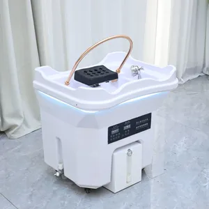 Japanese Head Spa Bed Shampoo Basin With Stainless Steel Frame and Adjustable Water Temperature thumbnail-5