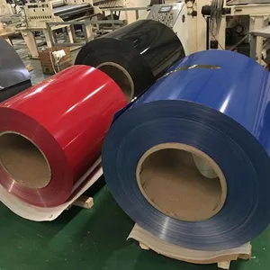 High Quality Prepainted Aluzinc Zinc Coated Steel Coil Metal Roofing PPGI PPGL Coil Steel Sheet For Houses thumbnail-3