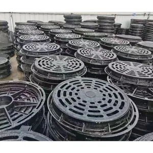 High-quality Ductile Iron Jingdong Brand Black Durable Manhole Cover for Municipal Engineering Customized Casting Lock Road thumbnail-4