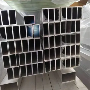 Factory Direct Aluminium Square Pipe & Rectangular Tubing Anodized Powder Coated for Construction thumbnail-3