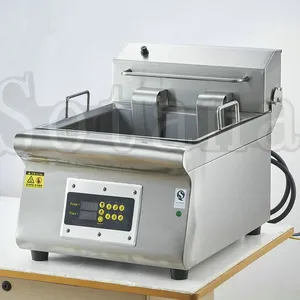 Double-cylinder Electric Frying Oven With Oil Drain Valve and Computer Control thumbnail-2