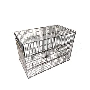 Foldable Wire Mesh Stillage Cage for Textile & Garment Factory, Fabric & Apparel Storage Container thumbnail-3