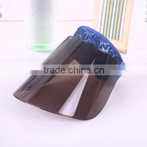 2016 Summer Plastic Visor PVC Sunvisor UV-resistance Plastic Visor Hat/Cap With Stock Quality Choice thumbnail-4