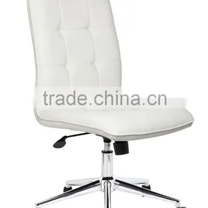 Custom Armless Leather Office Chair thumbnail-1