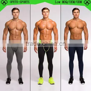 (OEM/ODM Factory)2016 Lycra Sport Compression Tight ,men Compression Pants,long Compression Wear thumbnail-1