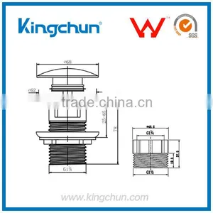 Watermark Bathroom Pop Up Waste Pop-up Waste (k801-C) thumbnail-2