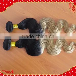Wholesale Body Wave Brazilian Colored Two Tone Hair Weave Cheap Ombre Hair Extension thumbnail-1
