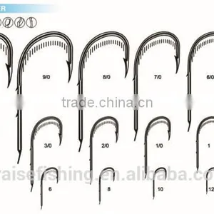 Brown Paint High Carbon Steel Hooks PR-8292 BAITHOLDER Fishing Hook thumbnail-1