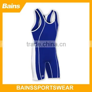 New Design Sublimation Youth Wrestling Singlets for Sale/wrestling Clothes thumbnail-1