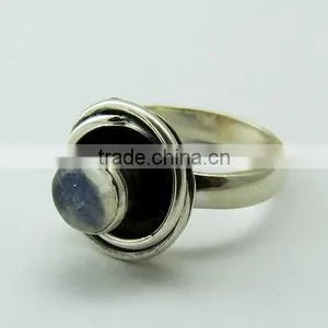 Unforgettable Rainbow Moonstone 925 Sterling Silver Ring thumbnail-1