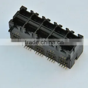 RJ45 Multi-ports 2*5 Network PCB Jack/connector thumbnail-1