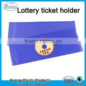 Thumb Notch Plastic Ticket Holder, Coupon Holder, PVC Play Slip Holder thumbnail-5